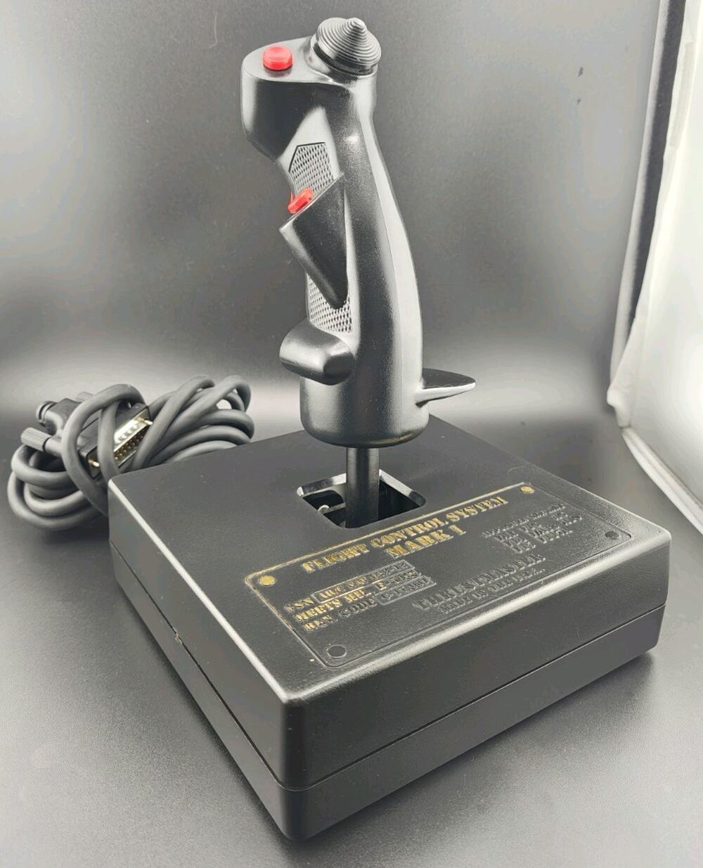 Vintage Thrustmaster Flight Control System Mark I FCS Joystick 15-Pin Gameport